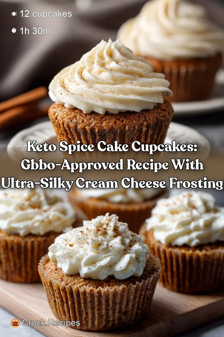 Keto Spice Cake Cupcakes: GBBO-Approved Recipe with Ultra-Silky Cream Cheese Frosting