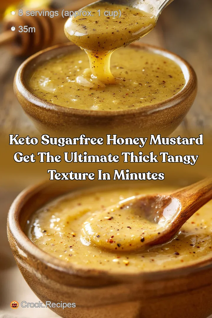 Keto SugarFree Honey Mustard Get the Ultimate Thick Tangy Texture in Minutes