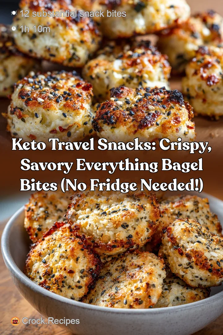 Keto Travel Snacks: Crispy Savory Everything Bagel Bites (No Fridge Needed!)