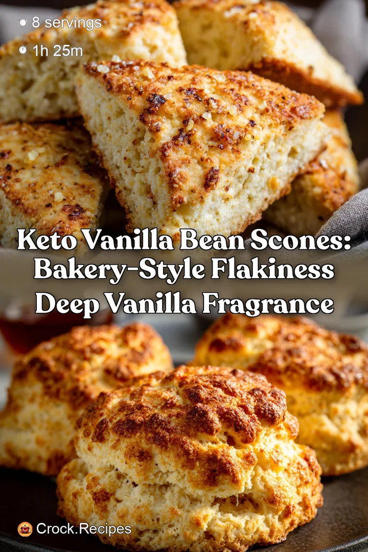 Keto Vanilla Bean Scones: Bakery-Style Flakiness Deep Vanilla Fragrance