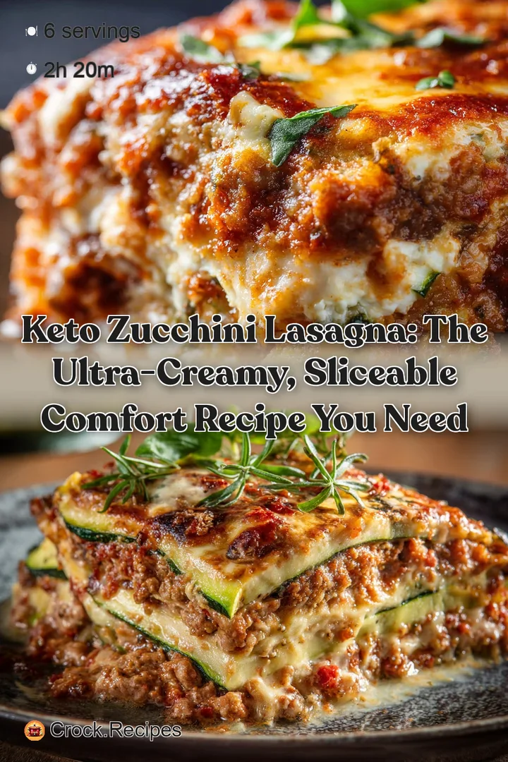 Keto Zucchini Lasagna: The Ultra-Creamy Sliceable Comfort Recipe You Need