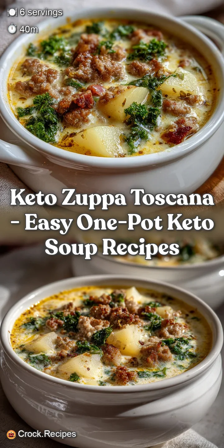 Keto Zuppa Toscana - Easy One-pot Keto Soup Recipes