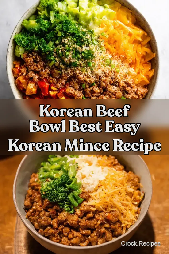 Korean Beef Bowl Best Easy Korean Mince Recipe : PIN FOR LATER Korean Beef Bowl Best Easy Korean Mince Recipe