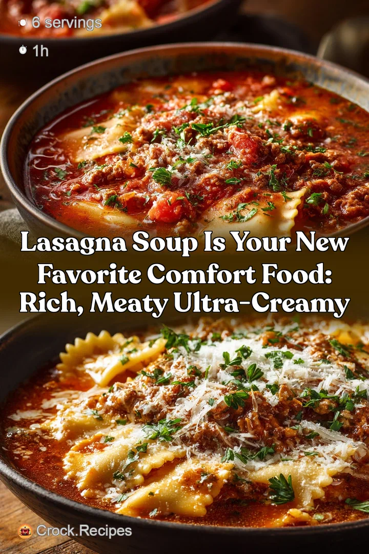 Lasagna Soup is Your New Favorite Comfort Food: Rich Meaty Ultra-Creamy