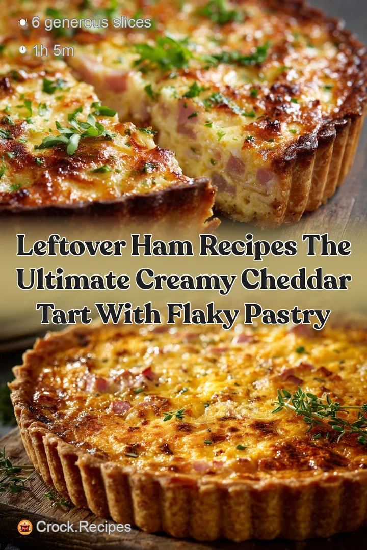 Leftover Ham Recipes The Ultimate Creamy Cheddar Tart with Flaky Pastry