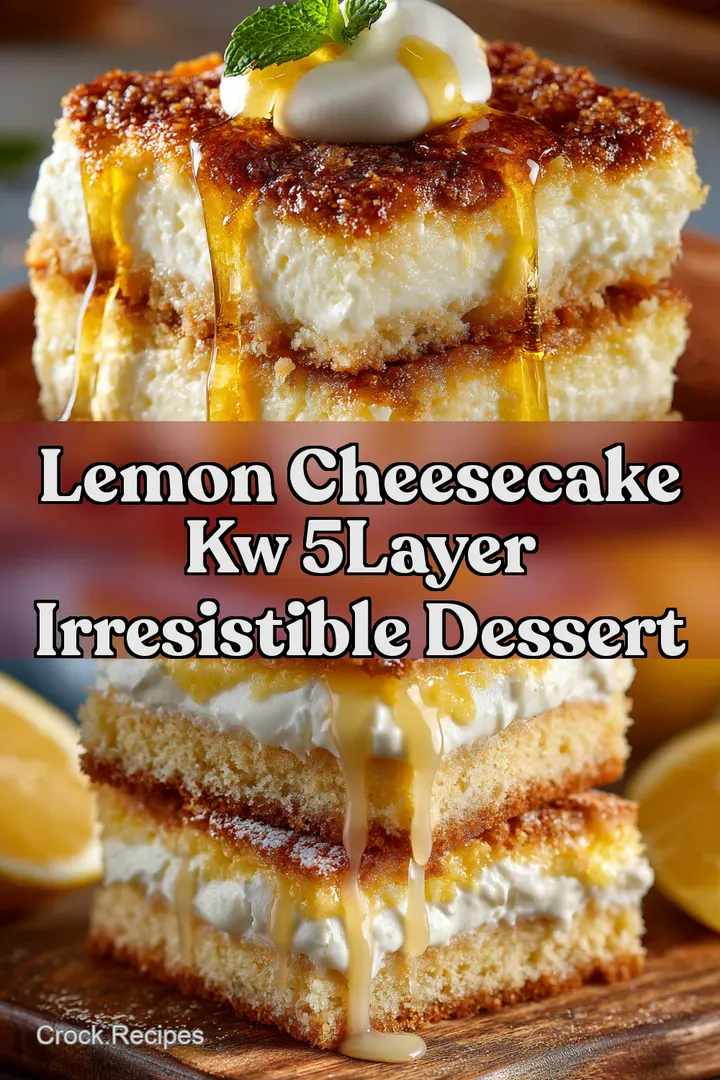 Lemon Cheesecake kw 5Layer Irresistible Dessert