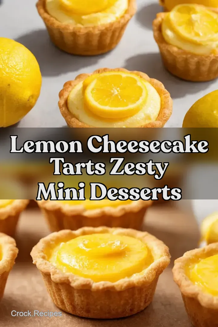 Lemon Cheesecake Tarts Zesty Mini Desserts