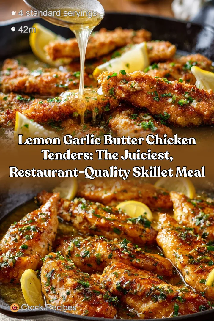 Lemon Garlic Butter Chicken Tenders: The Juiciest Restaurant-Quality Skillet Meal