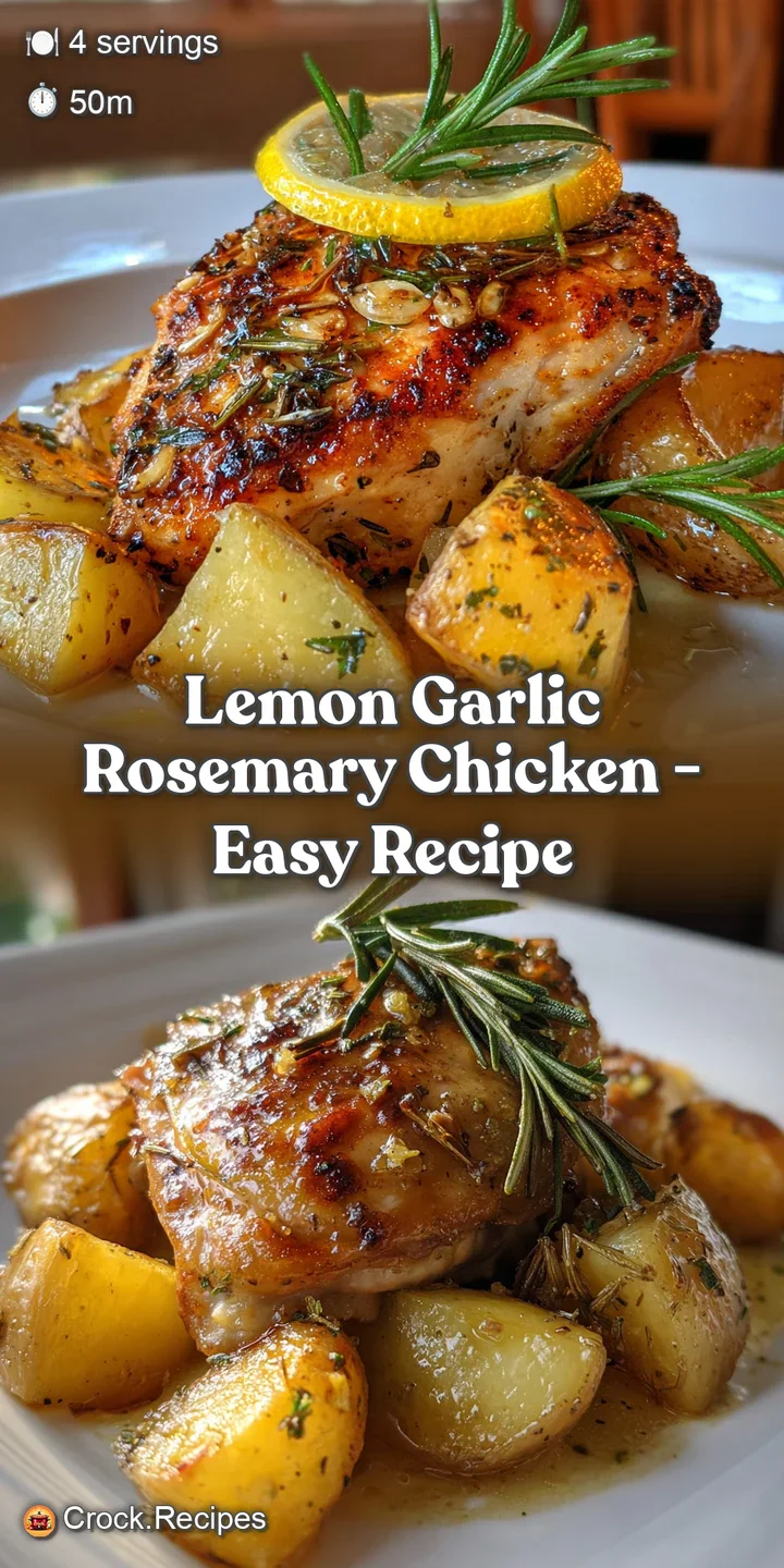 Close-up of juicy, golden-brown chicken skin flecked with rosemary, garlic, and lemon zest, promising a flavorful bite.
