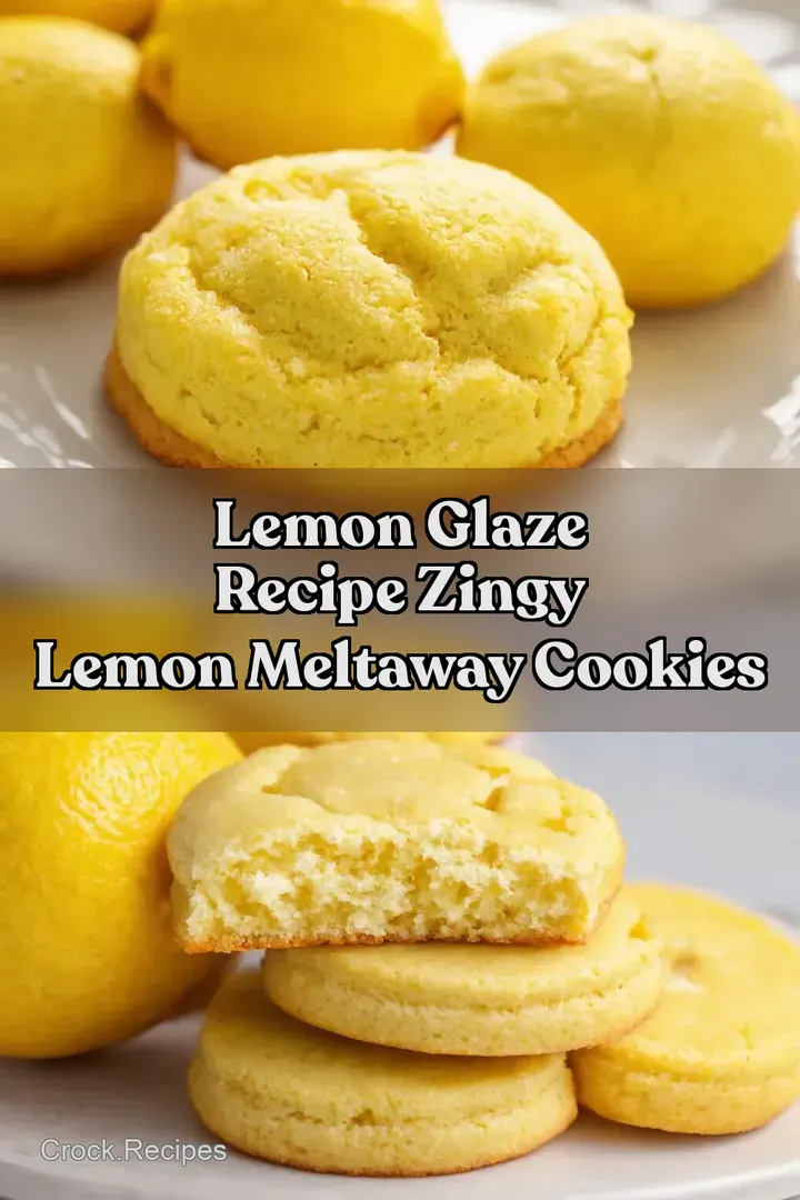 Lemon Glaze Recipe Zingy Lemon Meltaway Cookies