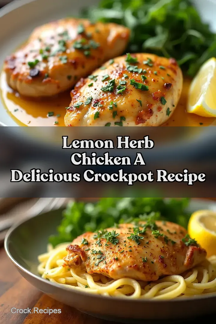 Lemon Herb Chicken A Delicious Crockpot Recipe