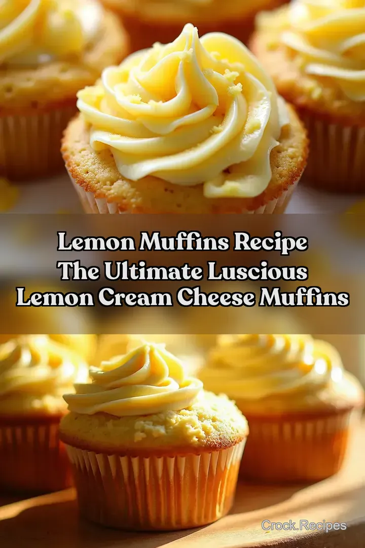 Lemon Muffins Recipe The Ultimate Luscious Lemon Cream Cheese Muffins