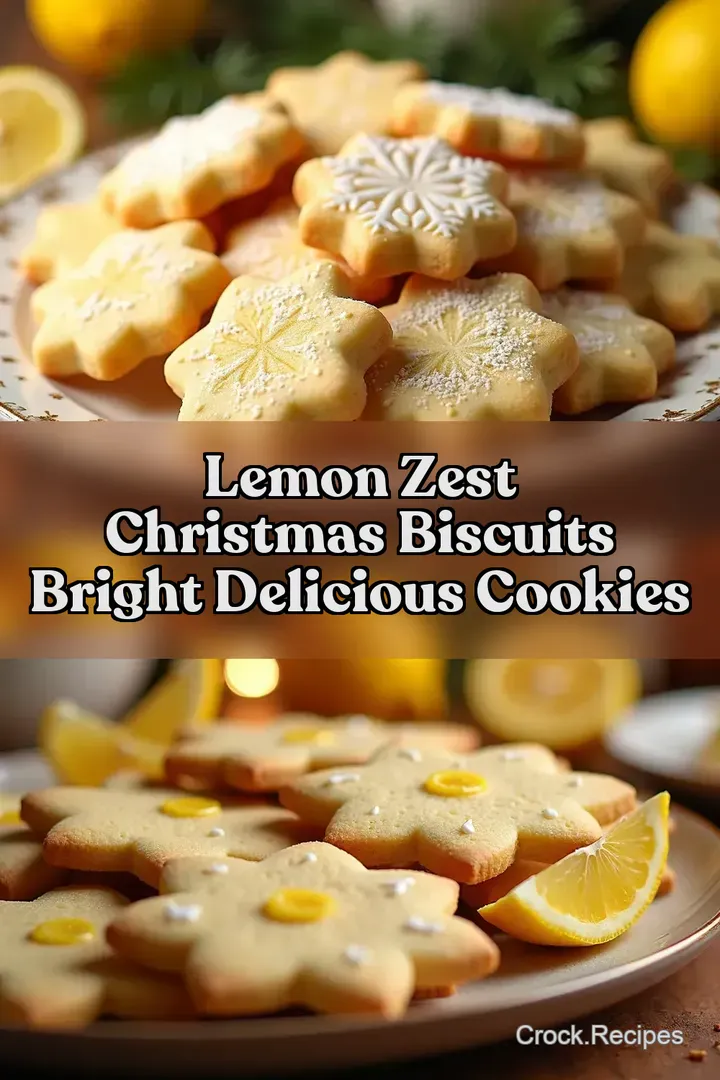 Lemon Zest Christmas Biscuits Bright Delicious Cookies