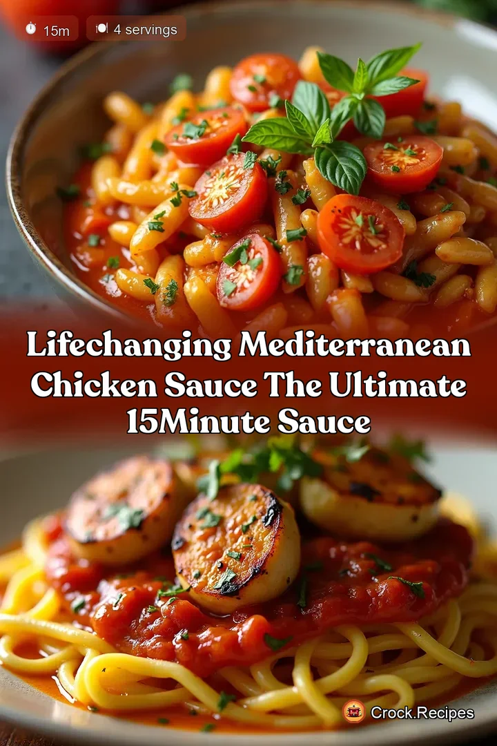 LifeChanging Mediterranean Chicken Sauce The Ultimate 15Minute Sauce
