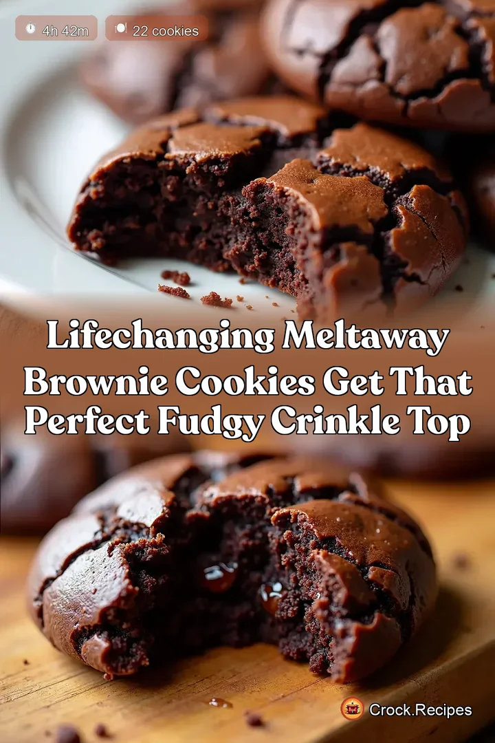 LifeChanging Meltaway Brownie Cookies Get That Perfect Fudgy Crinkle Top