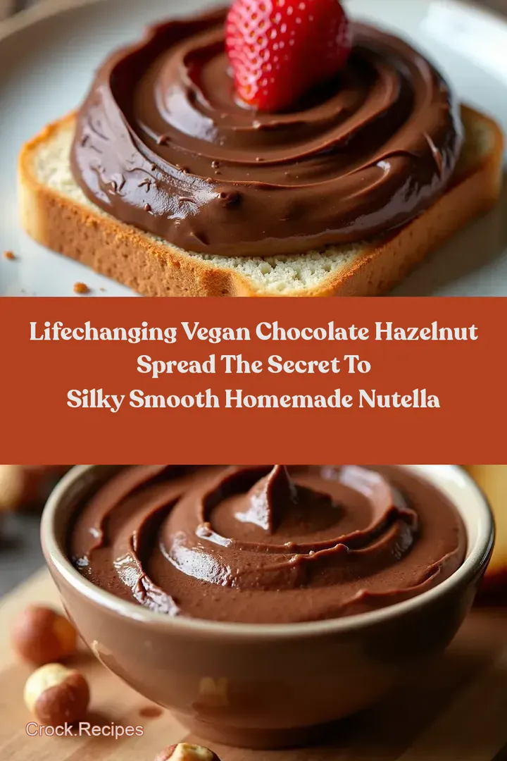 LifeChanging Vegan chocolate hazelnut spread The Secret to Silky Smooth Homemade Nutella