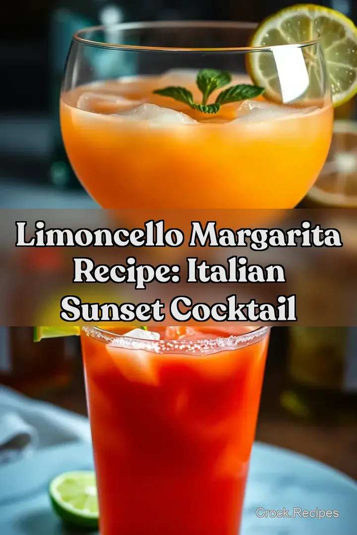 Limoncello Margarita Recipe: Italian Sunset Cocktail