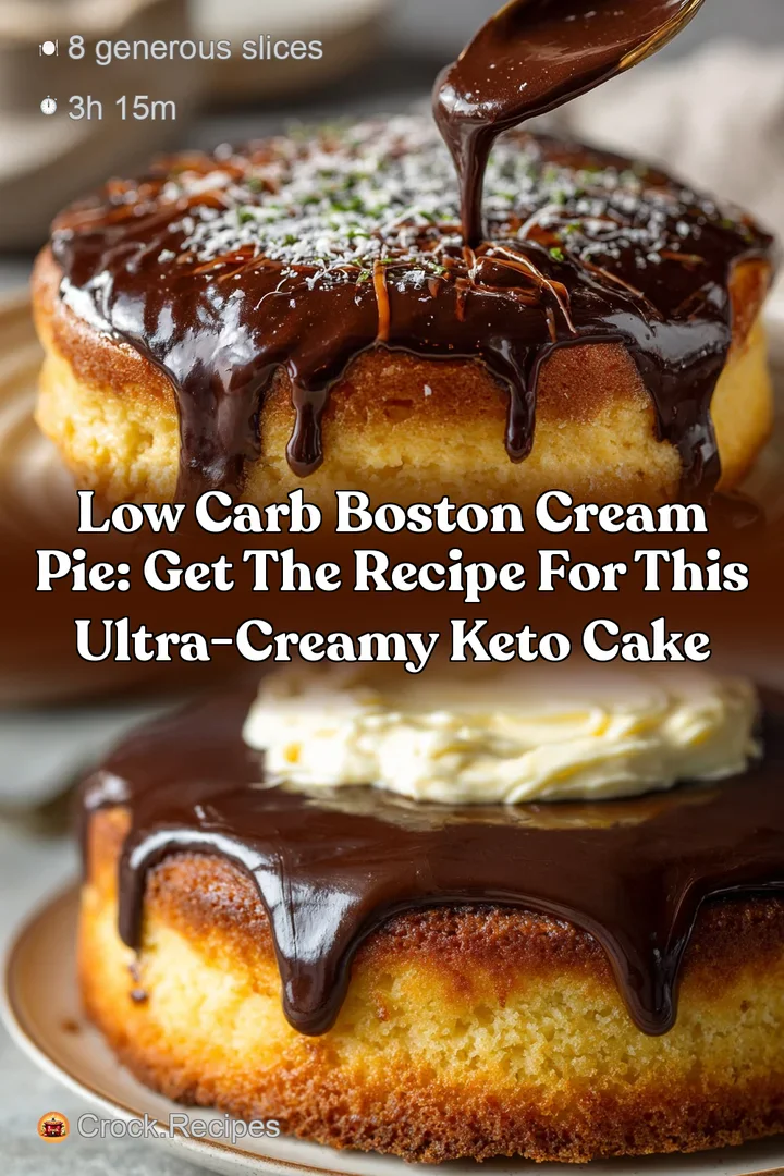 Low Carb Boston Cream Pie: Get the Recipe for This Ultra-Creamy Keto Cake