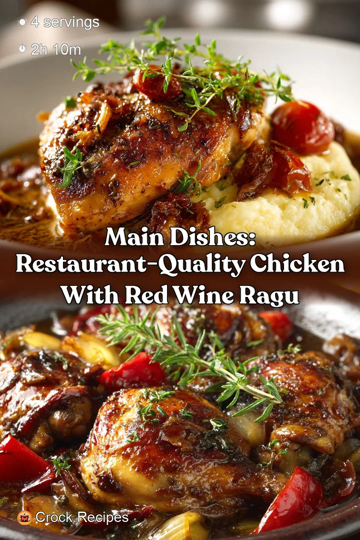 Main Dishes: Restaurant-Quality Chicken with Red Wine Ragu