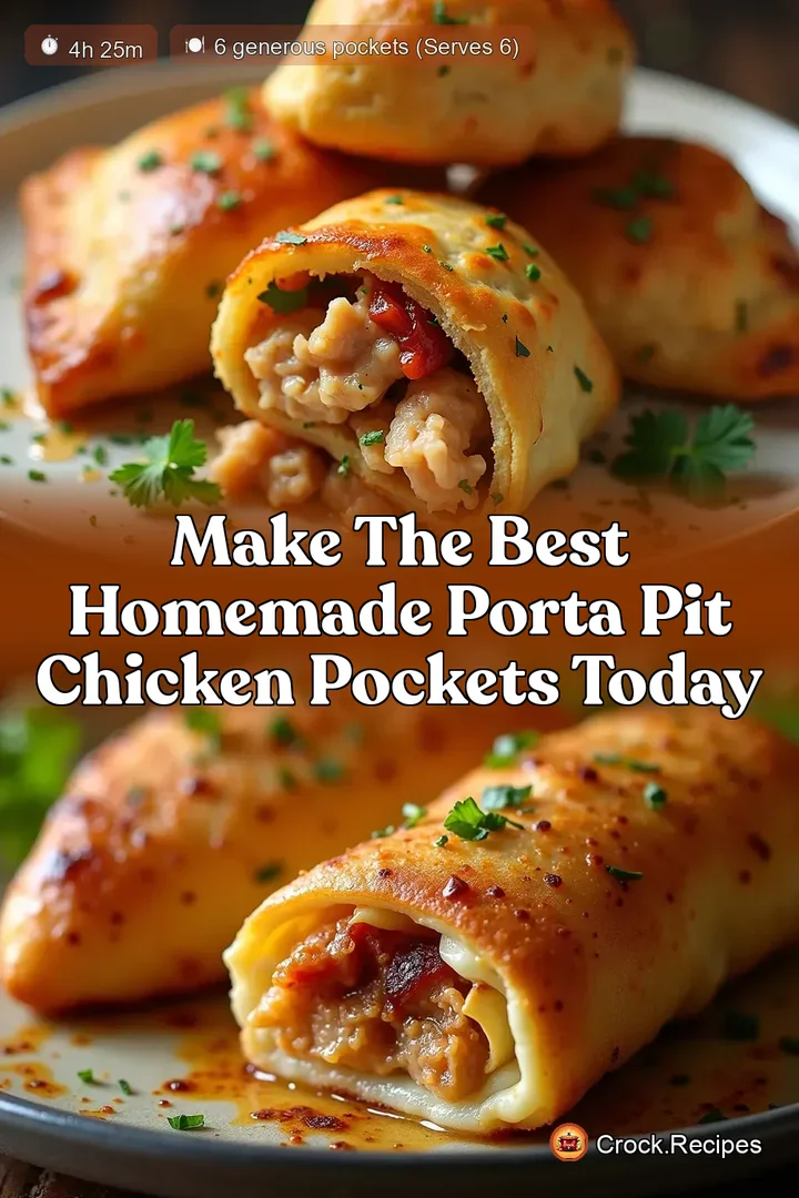 Make the Best Homemade Porta Pit Chicken Pockets Today