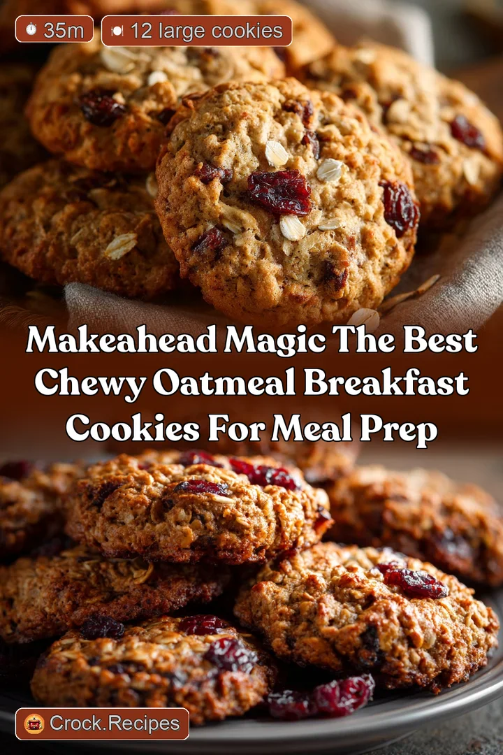 MakeAhead Magic The Best Chewy Oatmeal Breakfast Cookies for Meal Prep