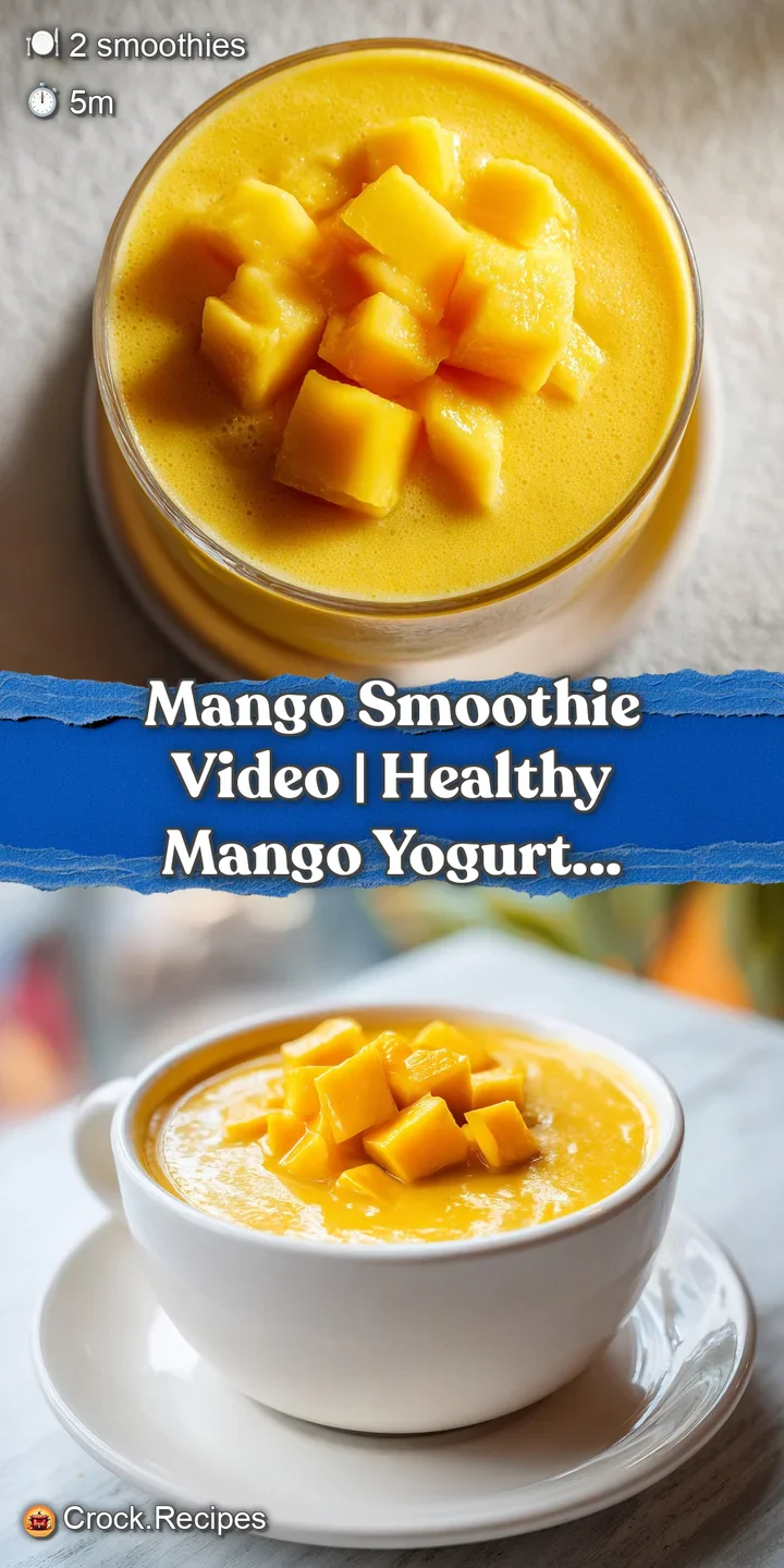 Extreme close-up of a creamy yellow smoothie with cold condensation and a velvety swirl of thick white yogurt.