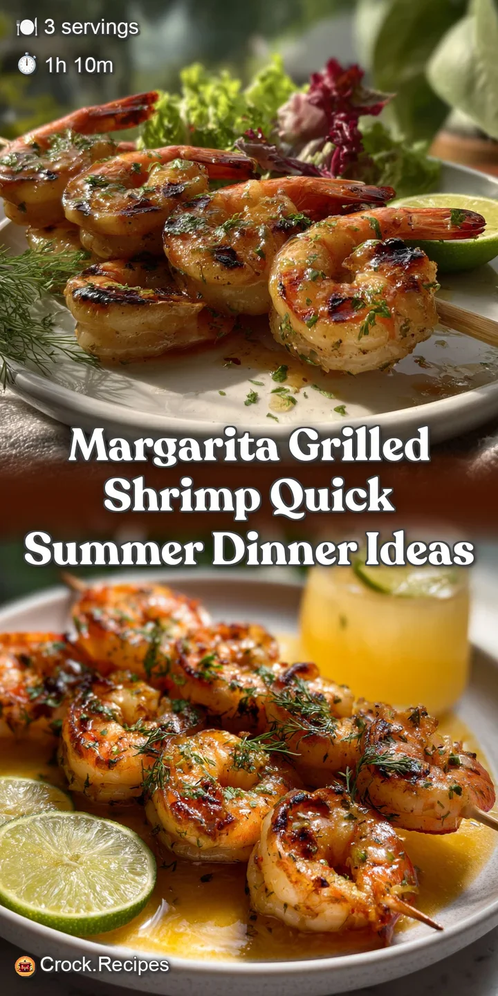 Margarita Grilled Shrimp Quick Summer Dinner Ideas