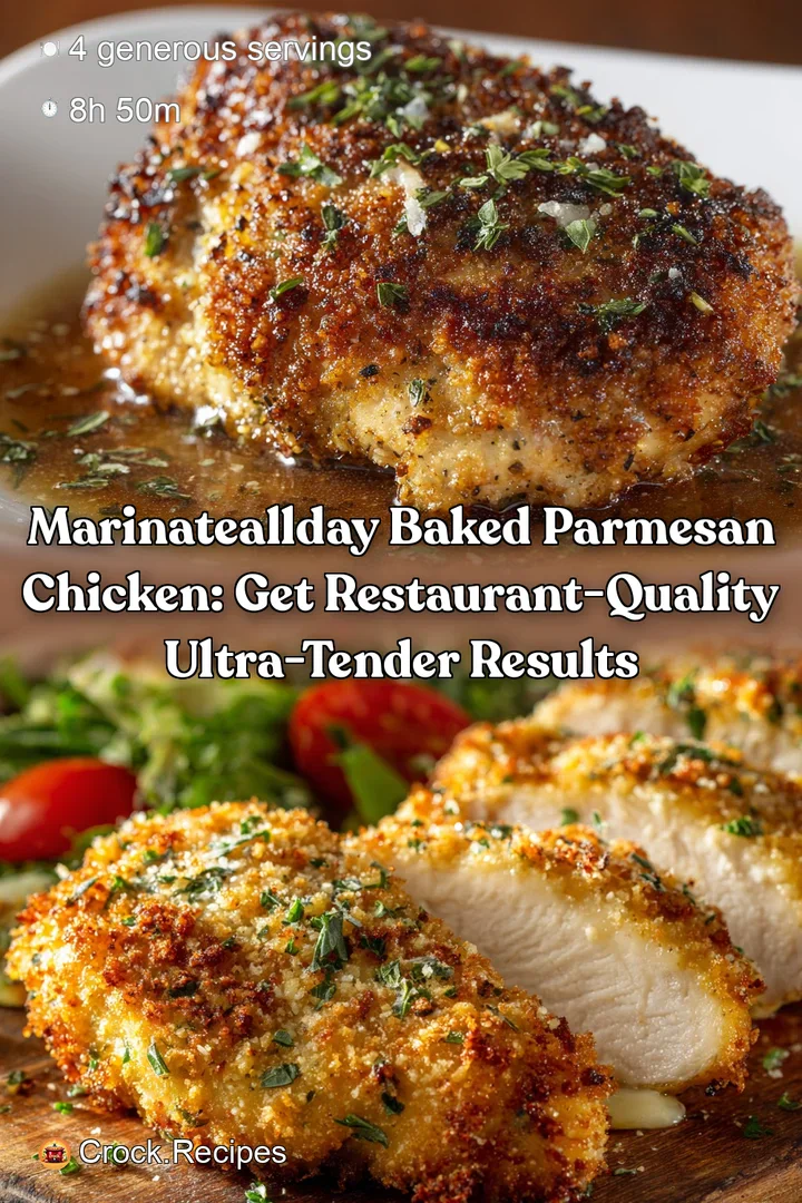 MarinateAllDay Baked Parmesan Chicken: Get Restaurant-Quality Ultra-Tender Results