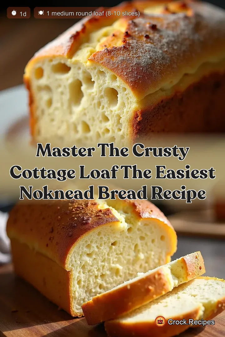 Master the Crusty Cottage Loaf The Easiest NoKnead Bread Recipe