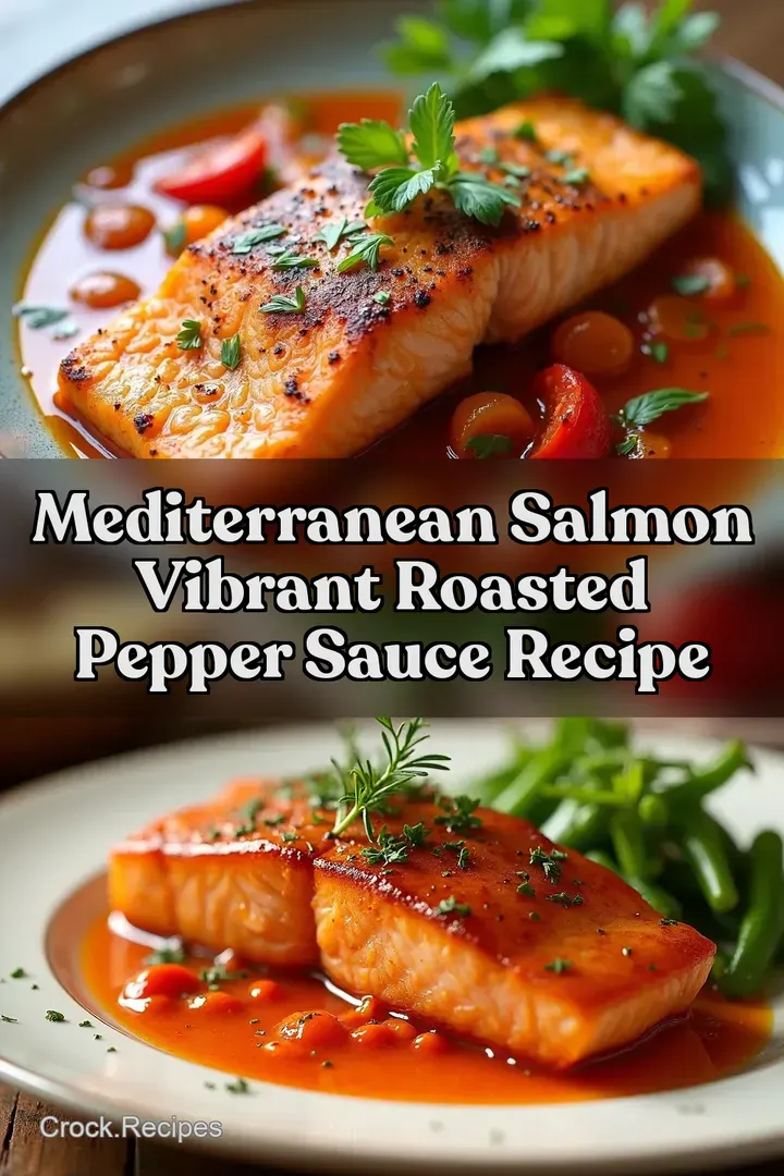 Mediterranean Salmon Vibrant Roasted Pepper Sauce Recipe