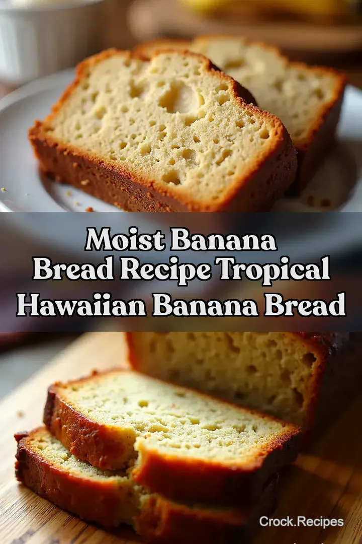 Moist Banana Bread Recipe Tropical Hawaiian Banana Bread
