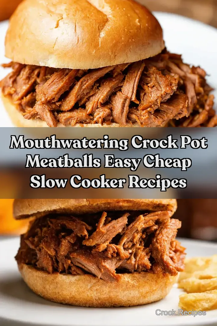 Mouthwatering Crock Pot Meatballs Easy Cheap Slow Cooker Recipes