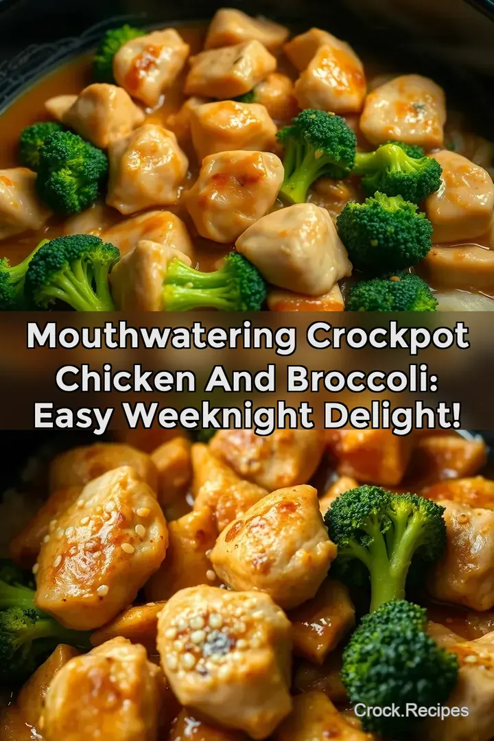 Mouthwatering Crockpot Chicken and Broccoli: Easy Weeknight Delight!