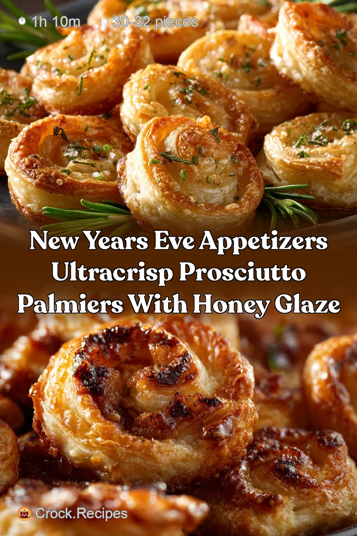 New Years Eve Appetizers UltraCrisp Prosciutto Palmiers with Honey Glaze