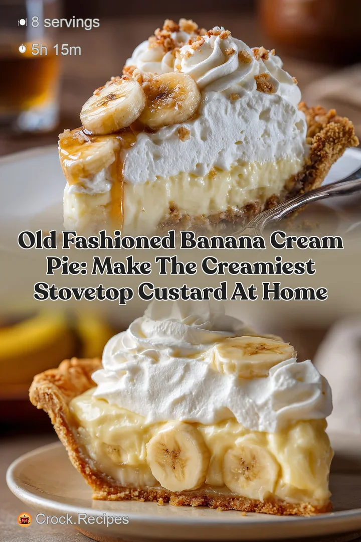 Old Fashioned Banana Cream Pie: Make the Creamiest Stovetop Custard at Home