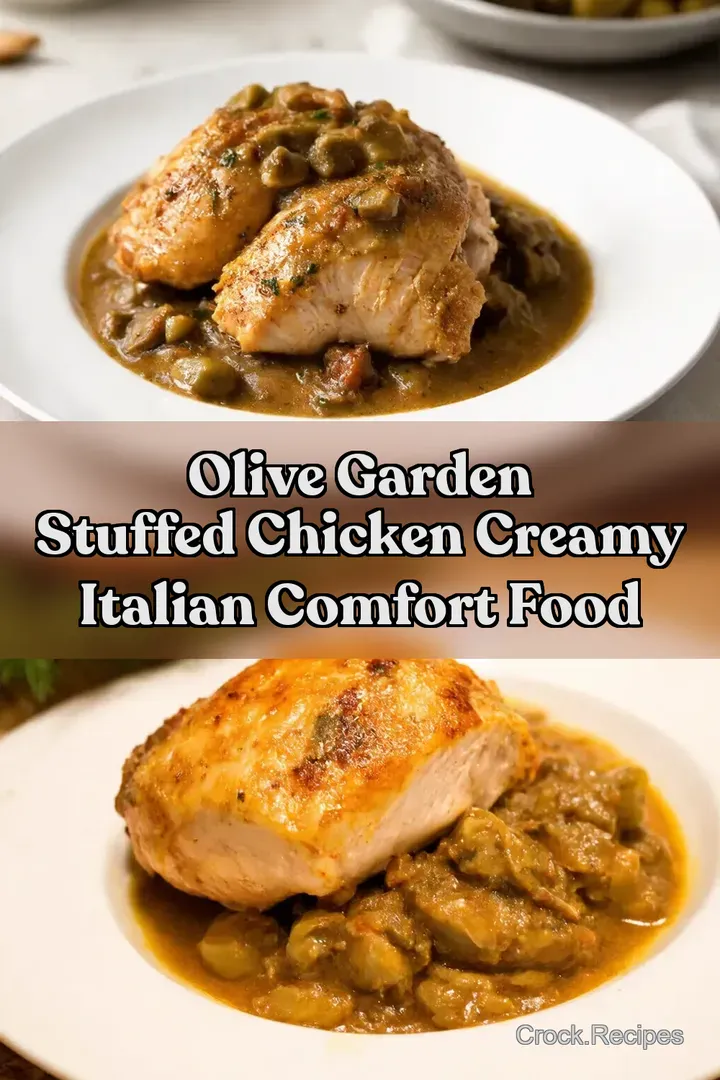 Olive Garden Stuffed Chicken Creamy Italian Comfort Food