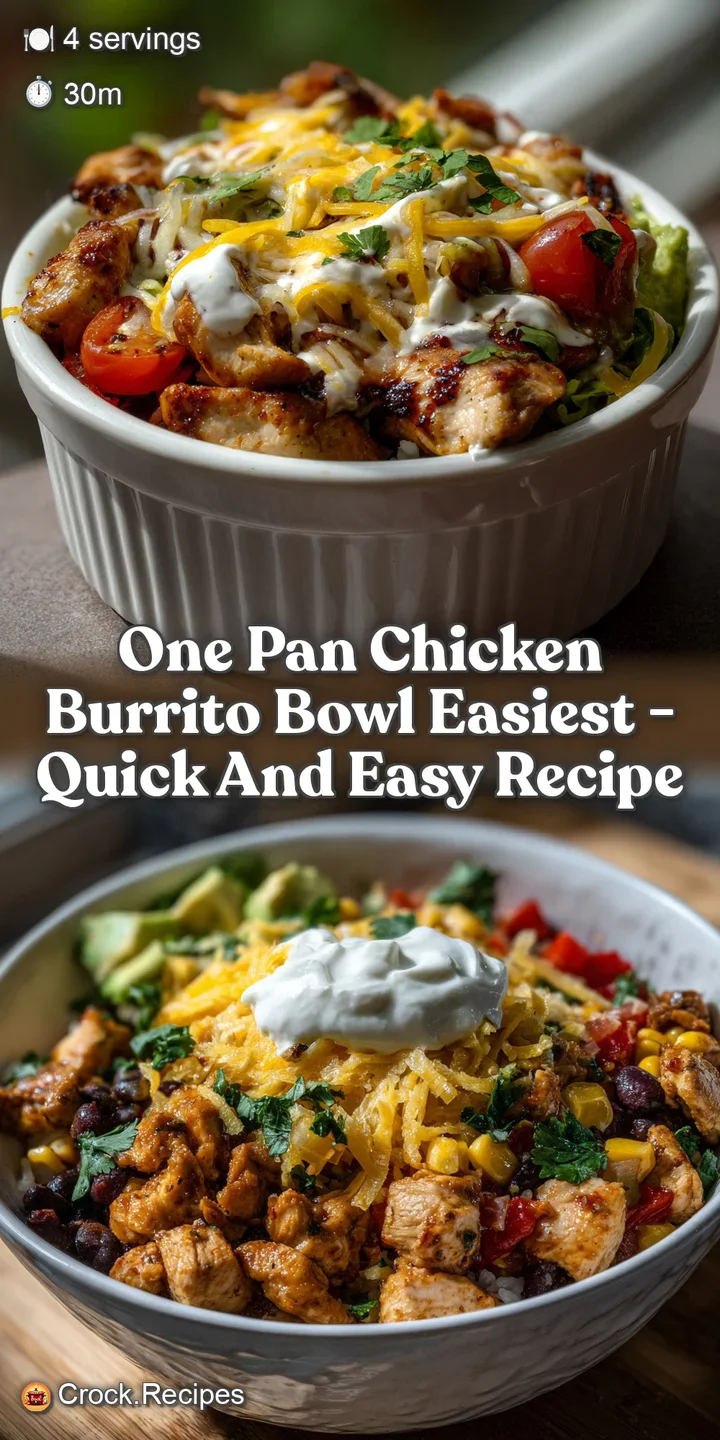 One Pan Chicken Burrito Bowl Easiest - Quick and Easy Recipe