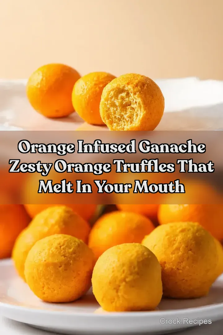 Orange Infused Ganache Zesty Orange Truffles That Melt In Your Mouth