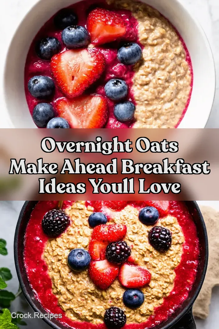 Overnight Oats Make Ahead Breakfast Ideas Youll Love : PIN FOR LATER Overnight Oats Make Ahead Breakfast Ideas Youll Love