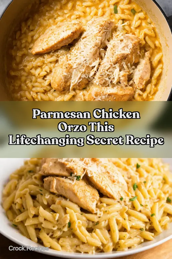 Parmesan Chicken Orzo This LifeChanging Secret Recipe