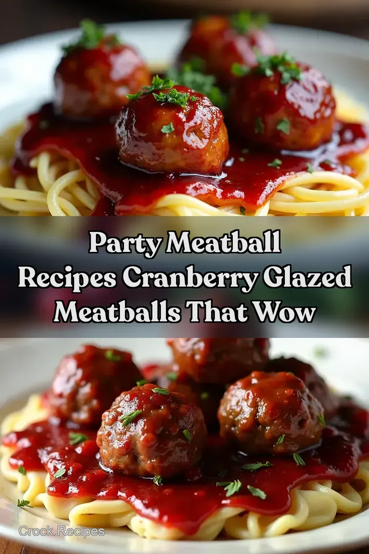 Party Meatball Recipes Cranberry Glazed Meatballs That Wow