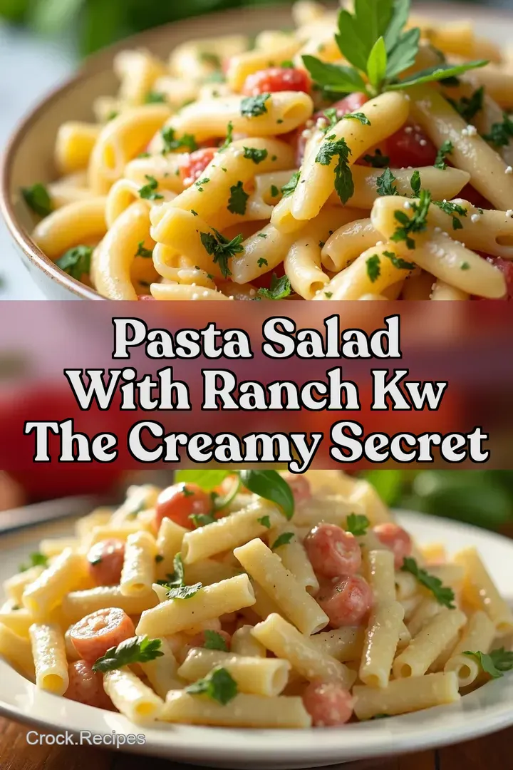 Pasta Salad with Ranch kw The Creamy Secret