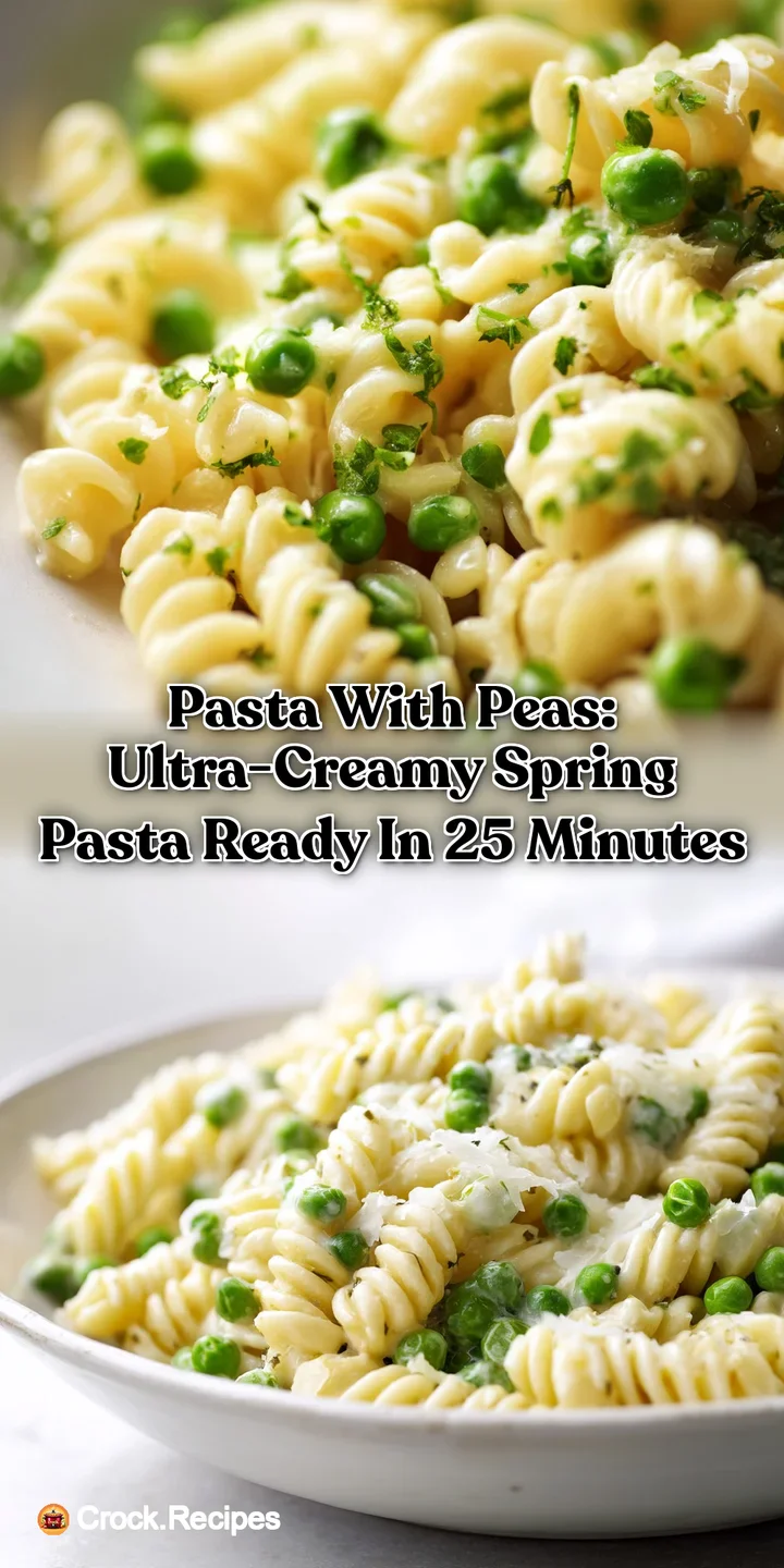 Pasta with Peas: Ultra-Creamy Spring Pasta Ready in 25 Minutes