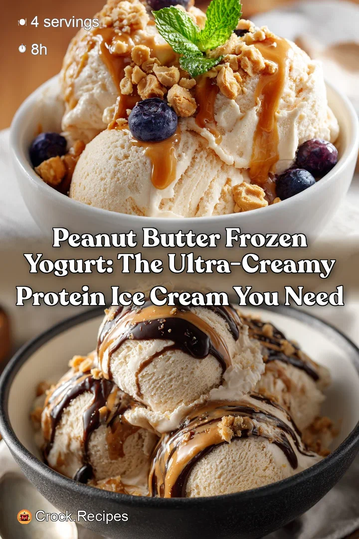 Peanut Butter Frozen Yogurt: The Ultra-Creamy Protein Ice Cream You Need