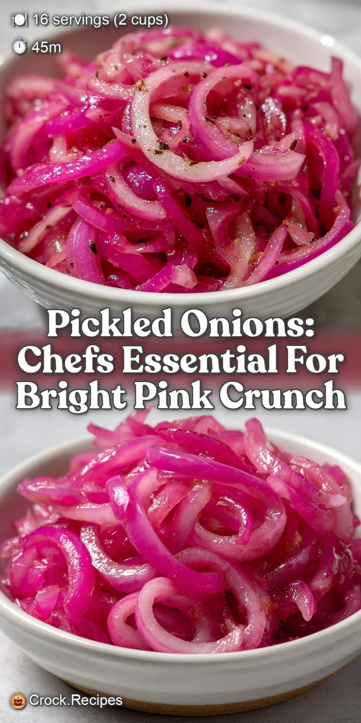 Pickled Onions: Chefs Essential for Bright Pink Crunch