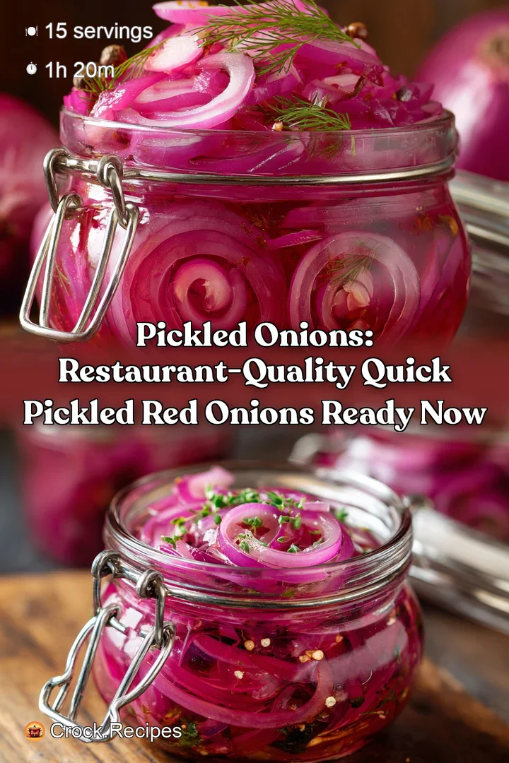 Pickled Onions: Restaurant-Quality Quick Pickled Red Onions Ready Now