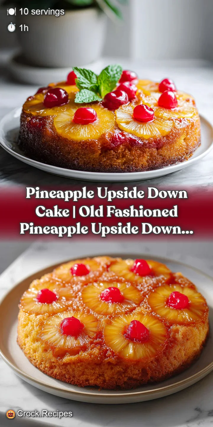 Close-up of a warm, syrupy pineapple ring with a glistening maraschino cherry, surrounded by moist cake.