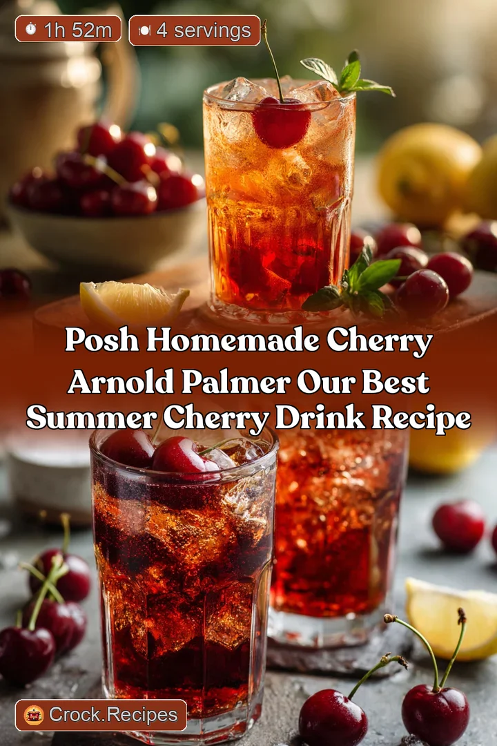 Posh Homemade Cherry Arnold Palmer Our Best Summer Cherry Drink Recipe
