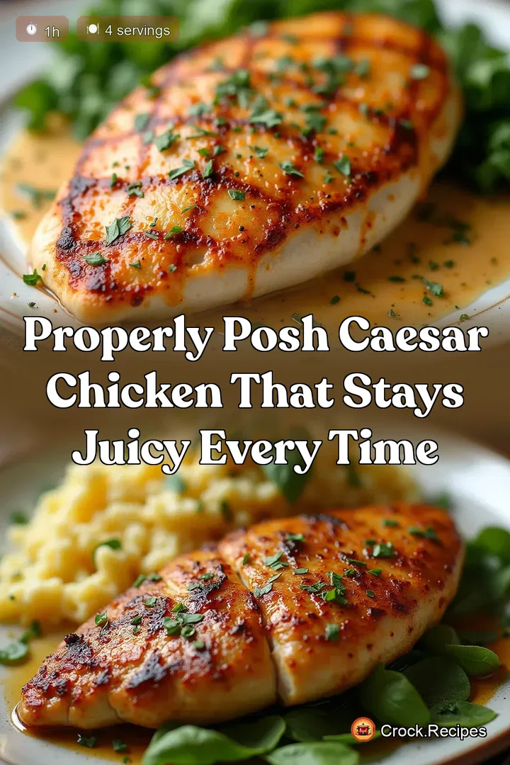 Properly Posh Caesar Chicken That Stays Juicy Every Time