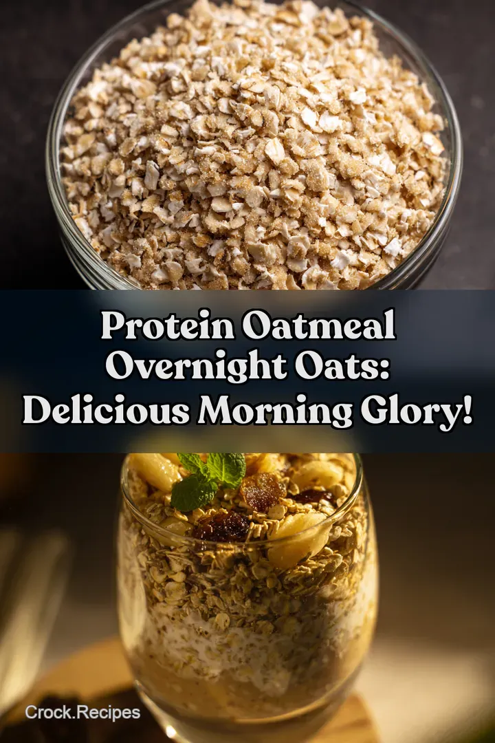 Protein Oatmeal Overnight Oats: Delicious Morning Glory! : PIN FOR LATER Protein Oatmeal Overnight Oats: Delicious Morning Glory!